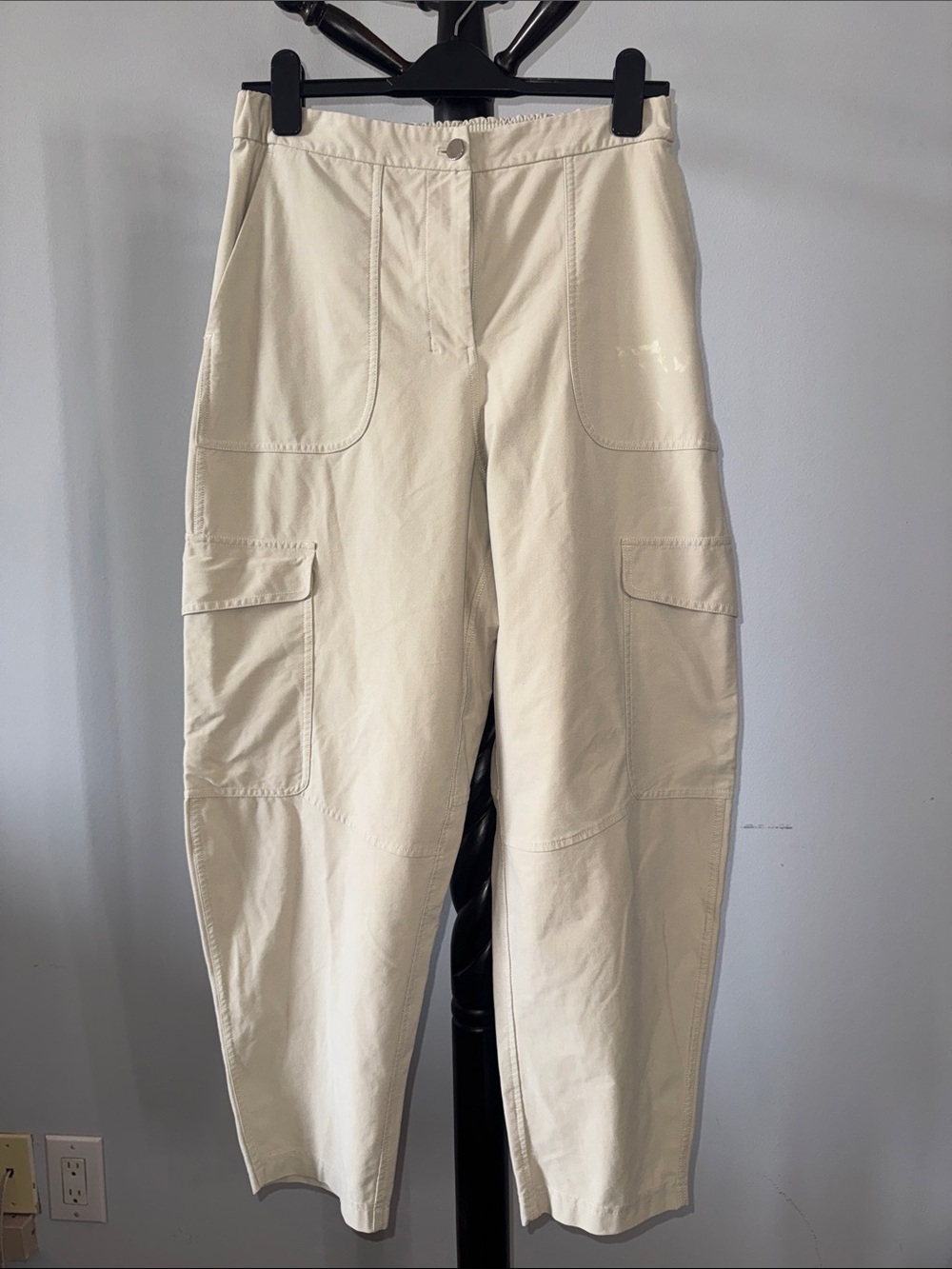 Cream Utility Cargo Pants - Women's 8.T